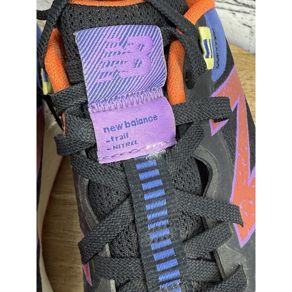 New Balance DynaSoft Nitrel‎ V4 Trail Running Shoe Black/Orange Women's Size 9.5 - Picture 12 of 15